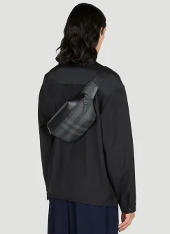 Men Burberry Belt Bags^Check Belt Bag