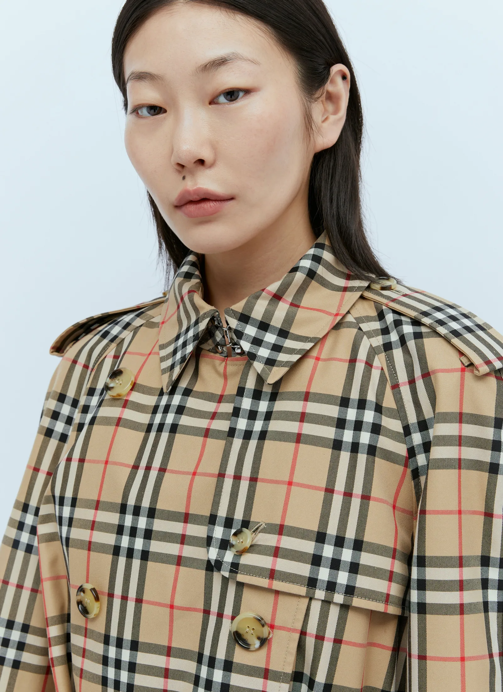 Check Cotton Gabardine Trench Coat>Burberry Outlet