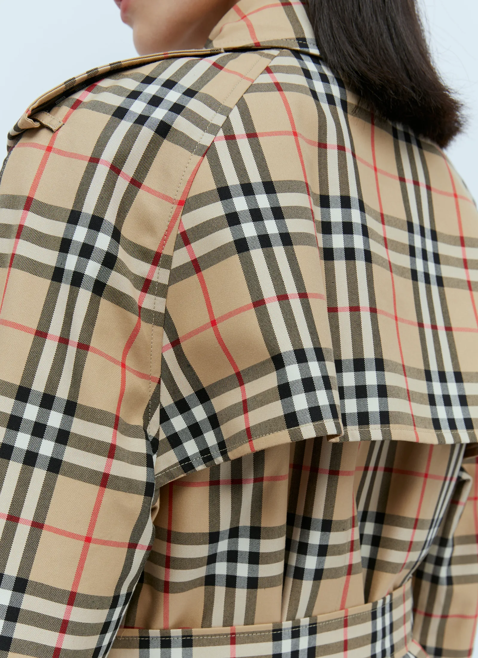 Check Cotton Gabardine Trench Coat>Burberry Outlet