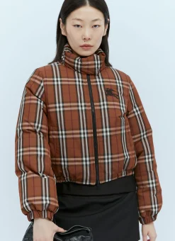 Check Down Puffer Jacket></noscript>Burberry Outlet