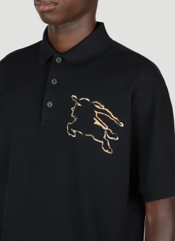 Men Burberry Polo Shirts^Check Ekd Cotton Pique Polo Shirt