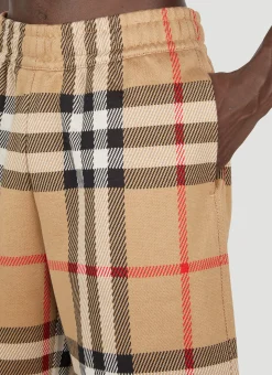 Men Burberry Shorts^Check Jacquard Bermuda Shorts