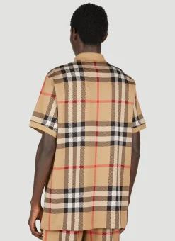 Men Burberry Polo Shirts^Check Jacquard Polo Shirt