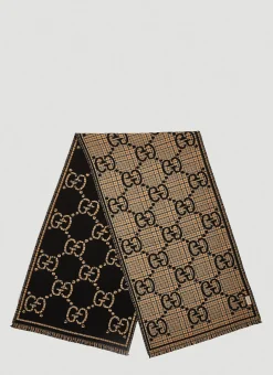 Men Gucci Scarves^Check Jacquard Scarf