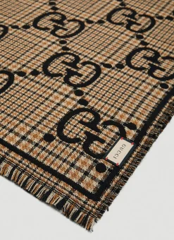 Men Gucci Scarves^Check Jacquard Scarf