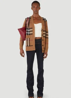 Check Knit Cardigan>Burberry Best
