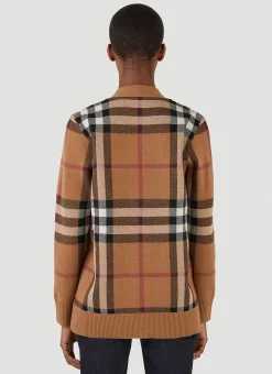 Check Knit Cardigan></noscript>Burberry Best