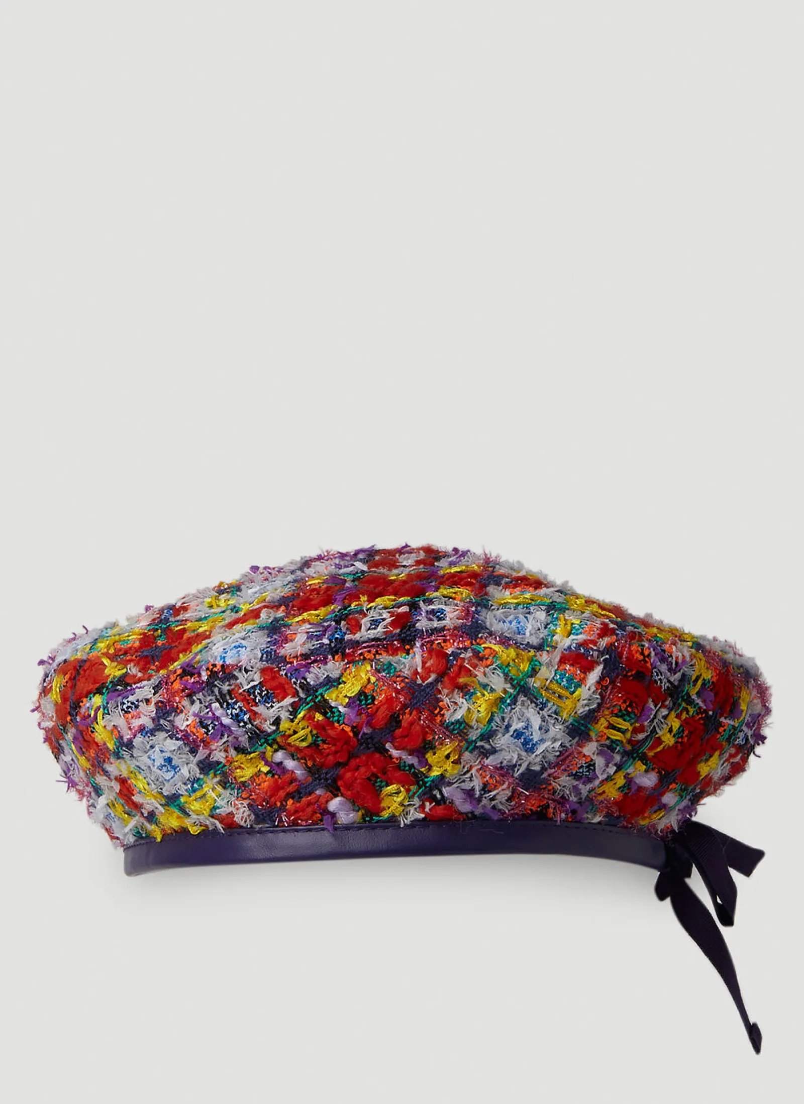 Men Gucci Hats^Check Lame Tweed Beret