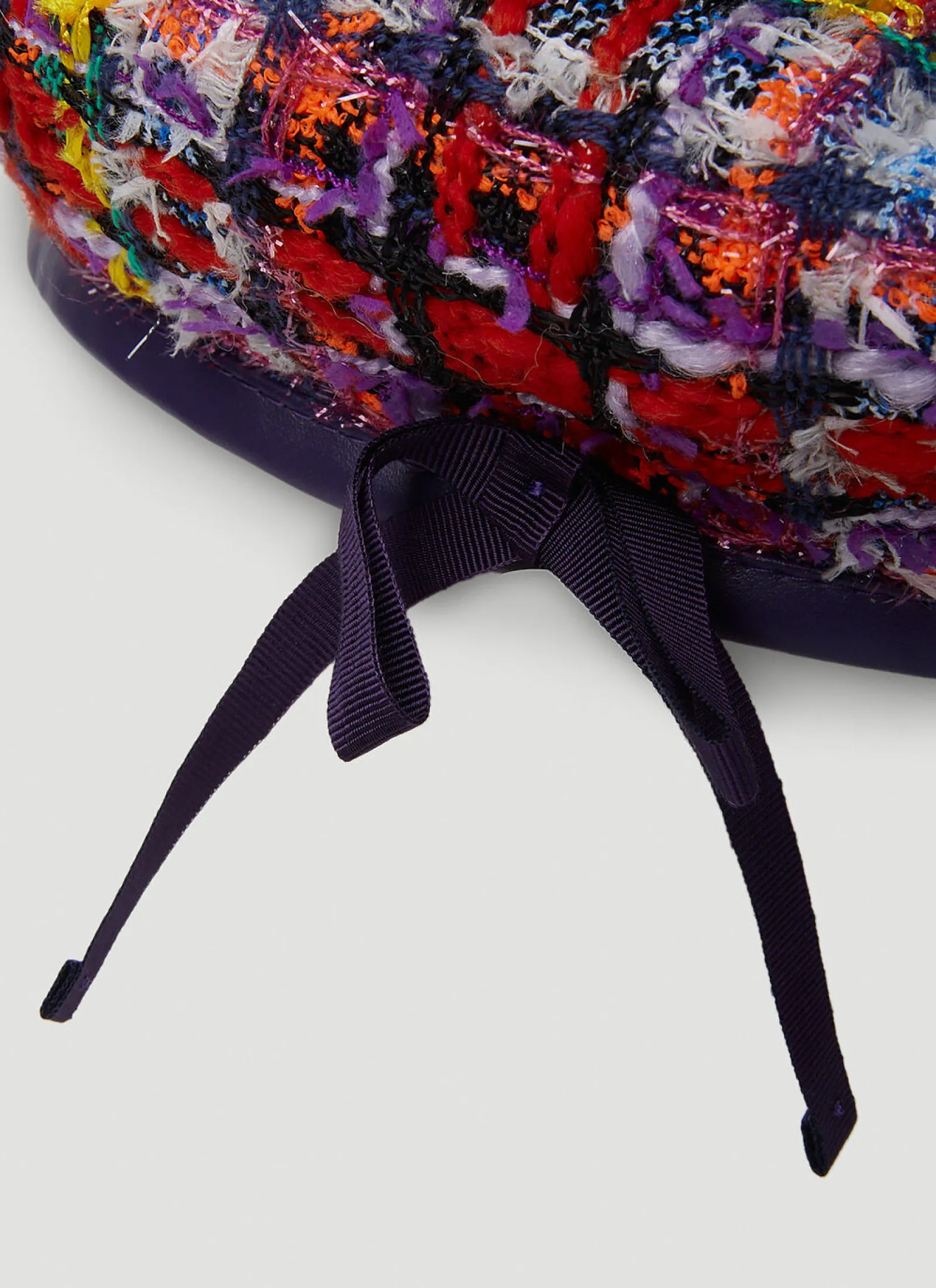 Men Gucci Hats^Check Lame Tweed Beret