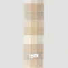 Men Acne Studios Scarves^Check Logo Patch Scarf