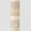 Men Acne Studios Scarves^Check Logo Patch Scarf