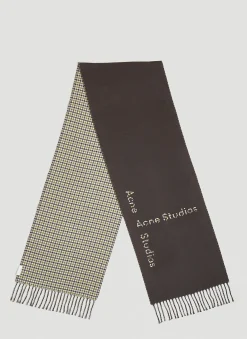 Men Acne Studios Scarves^Check Logo Scarf