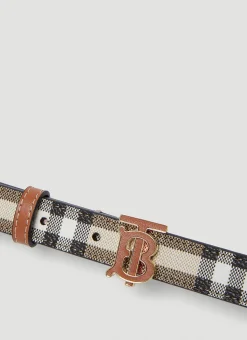 Men Burberry Belts^Check Monogram Belt