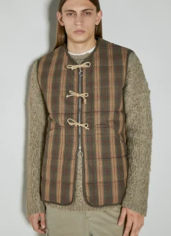 Men Our Legacy Jackets^Check Padded Vest