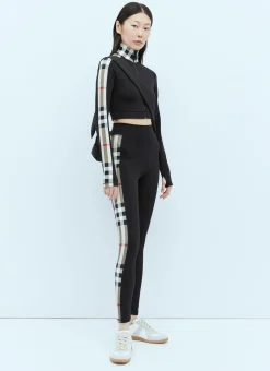 Check Panel Leggings>Burberry Online