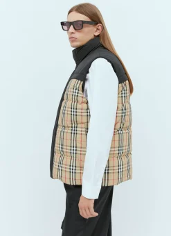 Men Burberry Jackets^Check Panel Reversible Gilet
