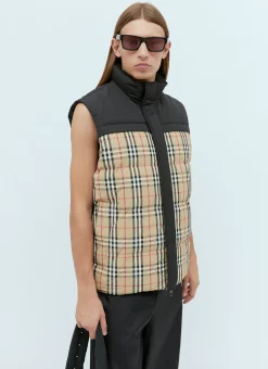 Men Burberry Jackets^Check Panel Reversible Gilet