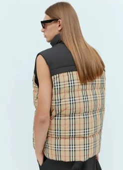Men Burberry Jackets^Check Panel Reversible Gilet