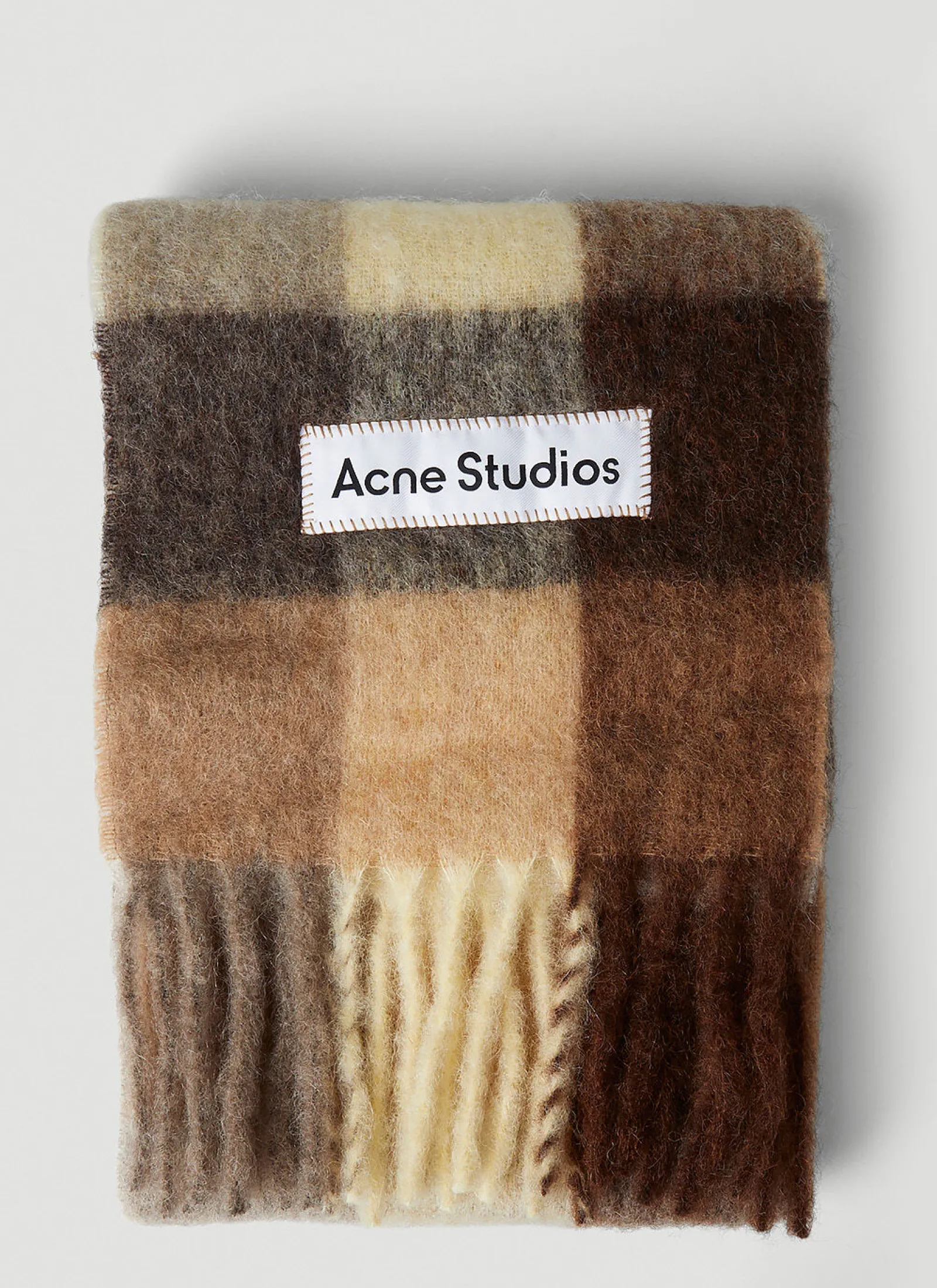 Men Acne Studios Scarves^Check Scarf