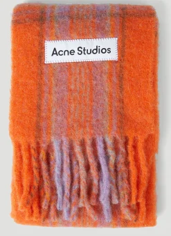 Men Acne Studios Scarves^Check Scarf