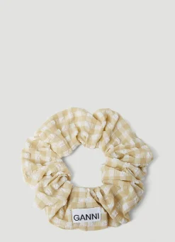 Men GANNI Jewellery^Check Seersucker Scrunchie