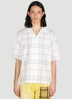 Men Marni Shirts^Check Short Sleeve Shirt
