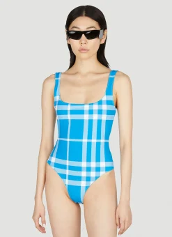Check Swimsuit>Burberry Outlet