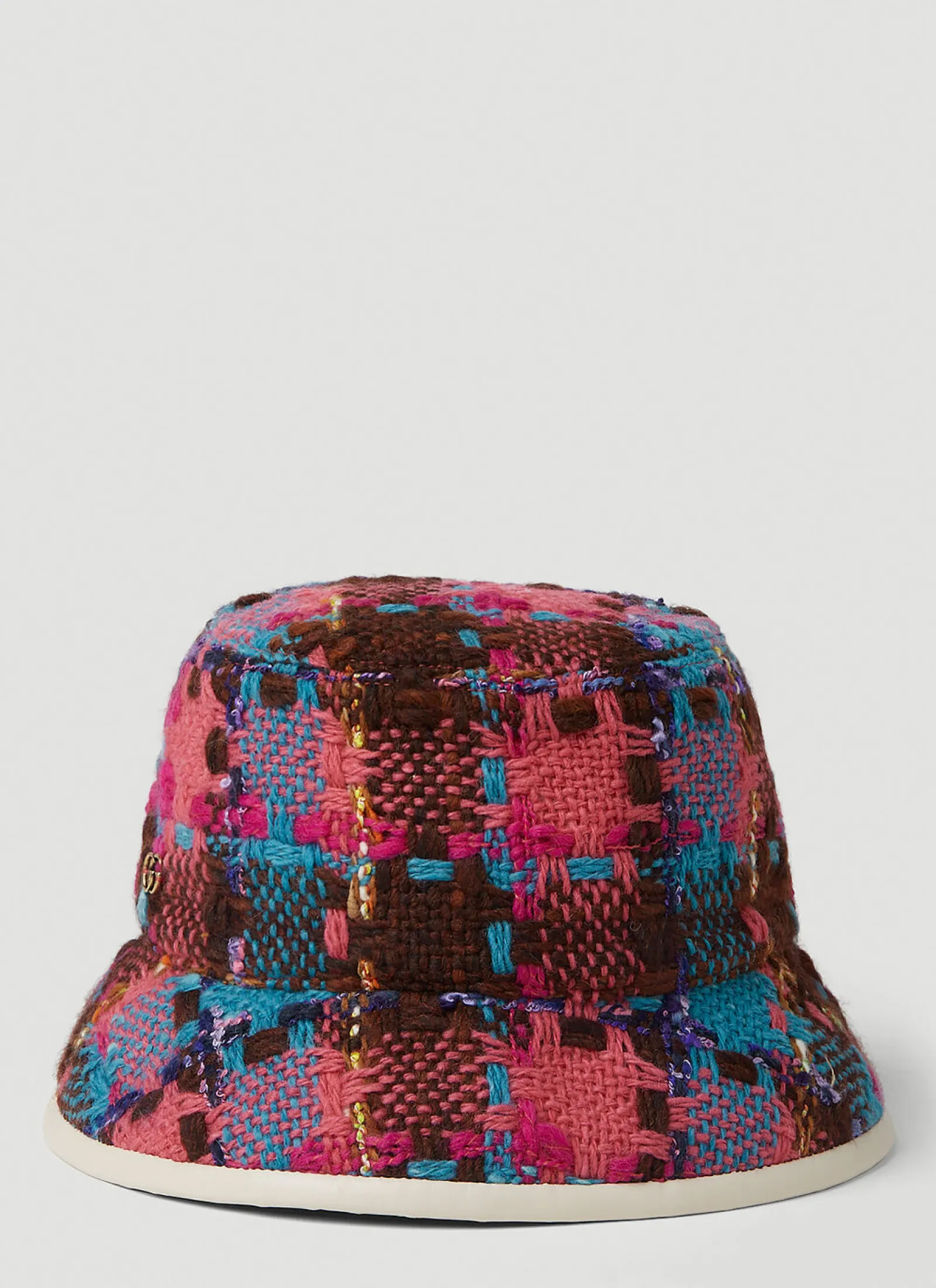 Men Gucci Hats^Check Tweed Bucket Hat