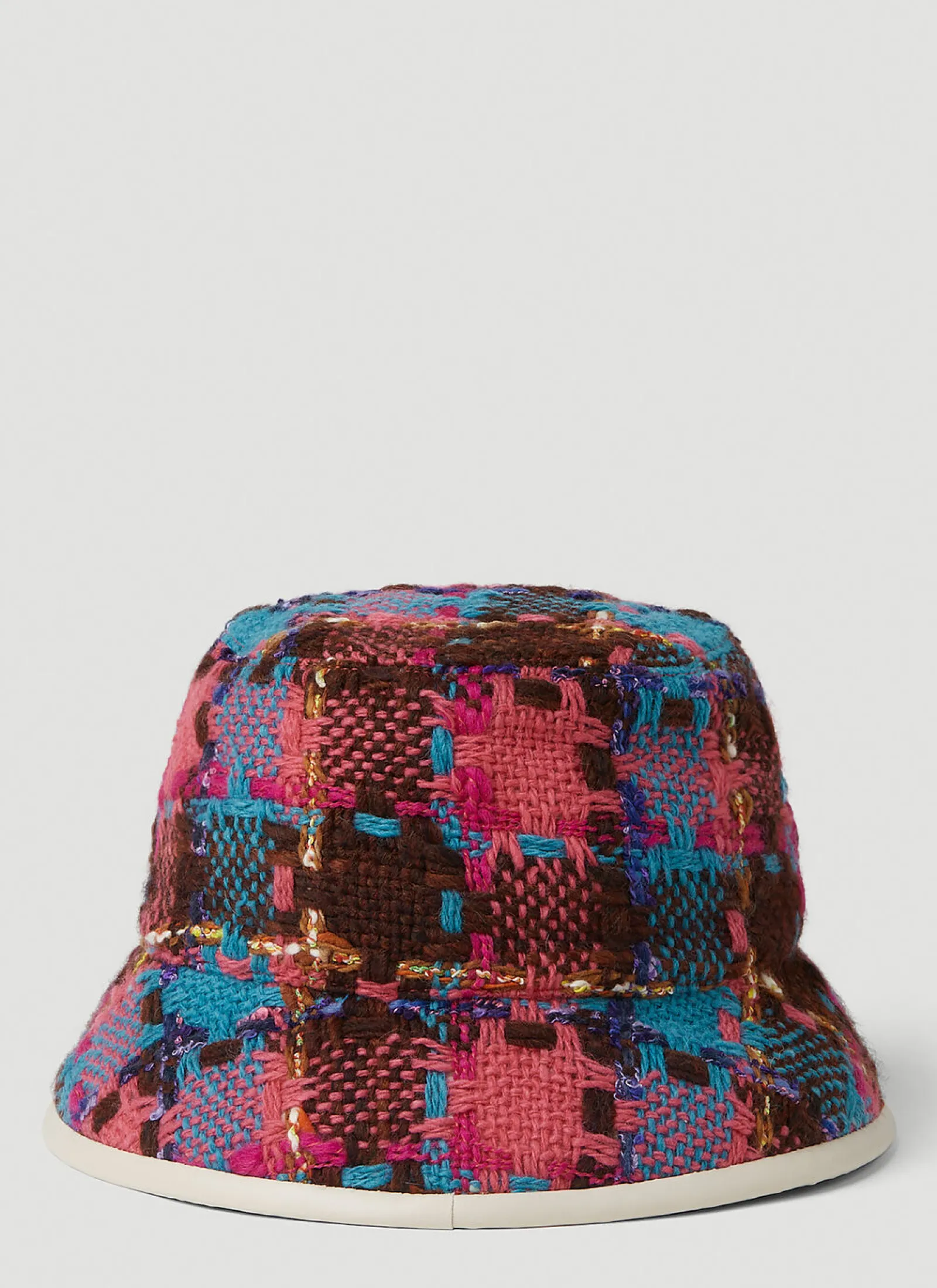 Men Gucci Hats^Check Tweed Bucket Hat