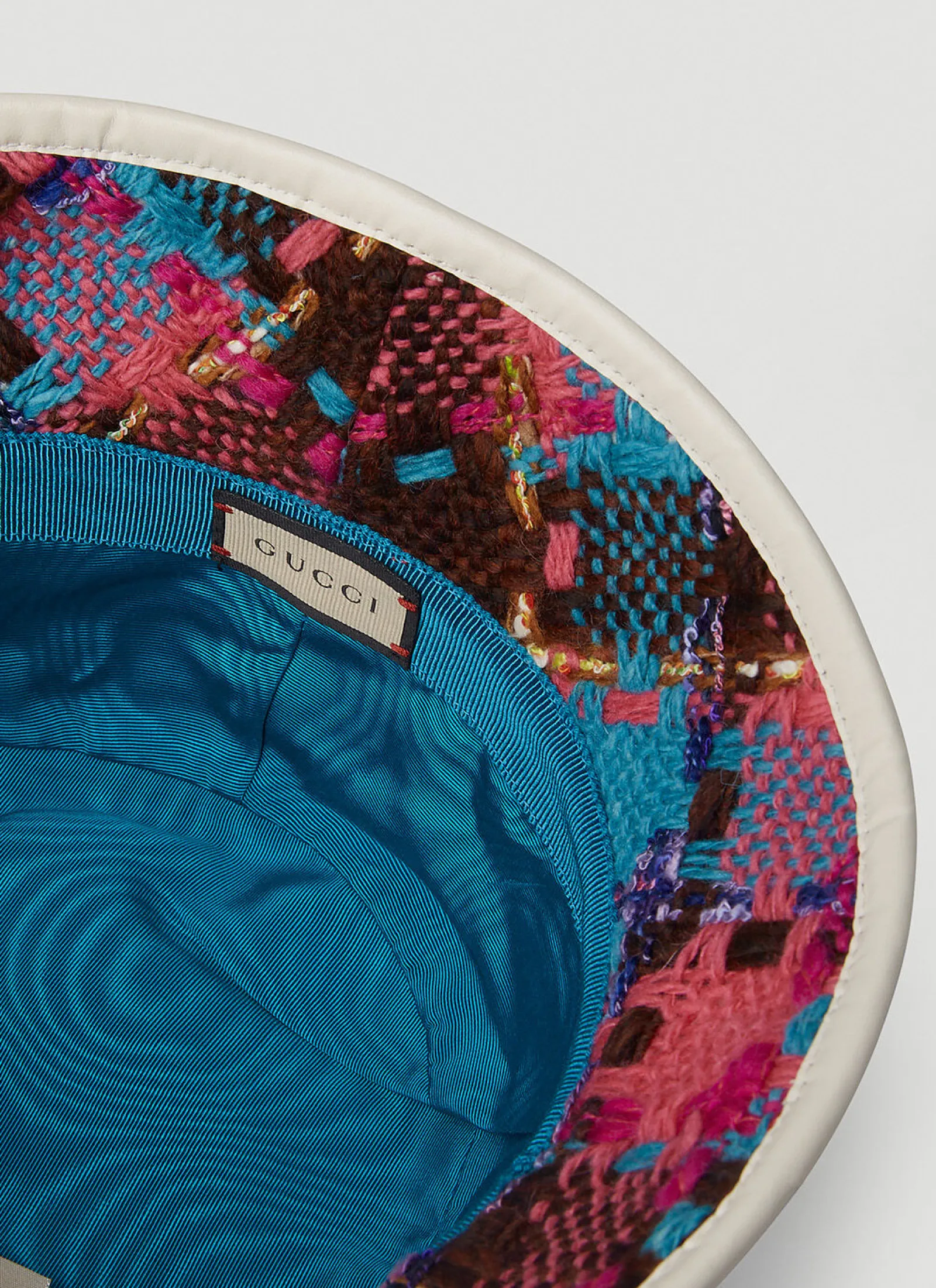 Men Gucci Hats^Check Tweed Bucket Hat