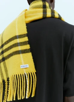 Men Burberry Scarves^Check Wool Cashmere Scarf