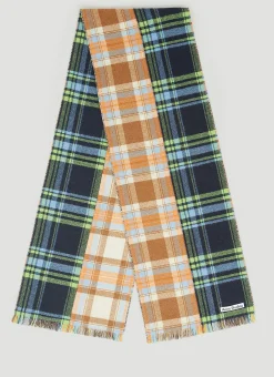 Men Acne Studios Scarves^Check Wool Scarf