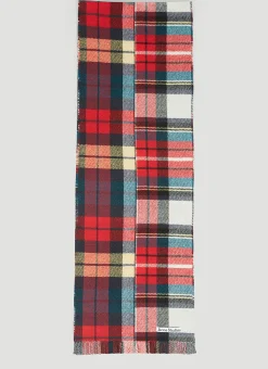 Men Acne Studios Scarves^Check Wool Scarf