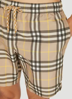 Men Burberry Swimwear^Checked Swim Shorts