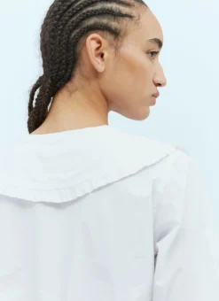 Chelsea Collar Cotton Shirt></noscript>GANNI Discount