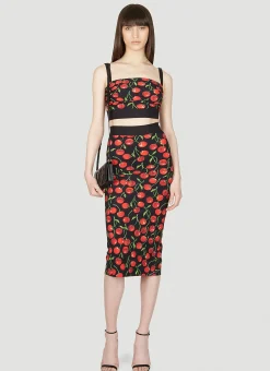 Cherry Pencil Skirt>Dolce & Gabbana Hot