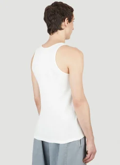 Men Maison Margiela Tops^Chest Patch Tank Top