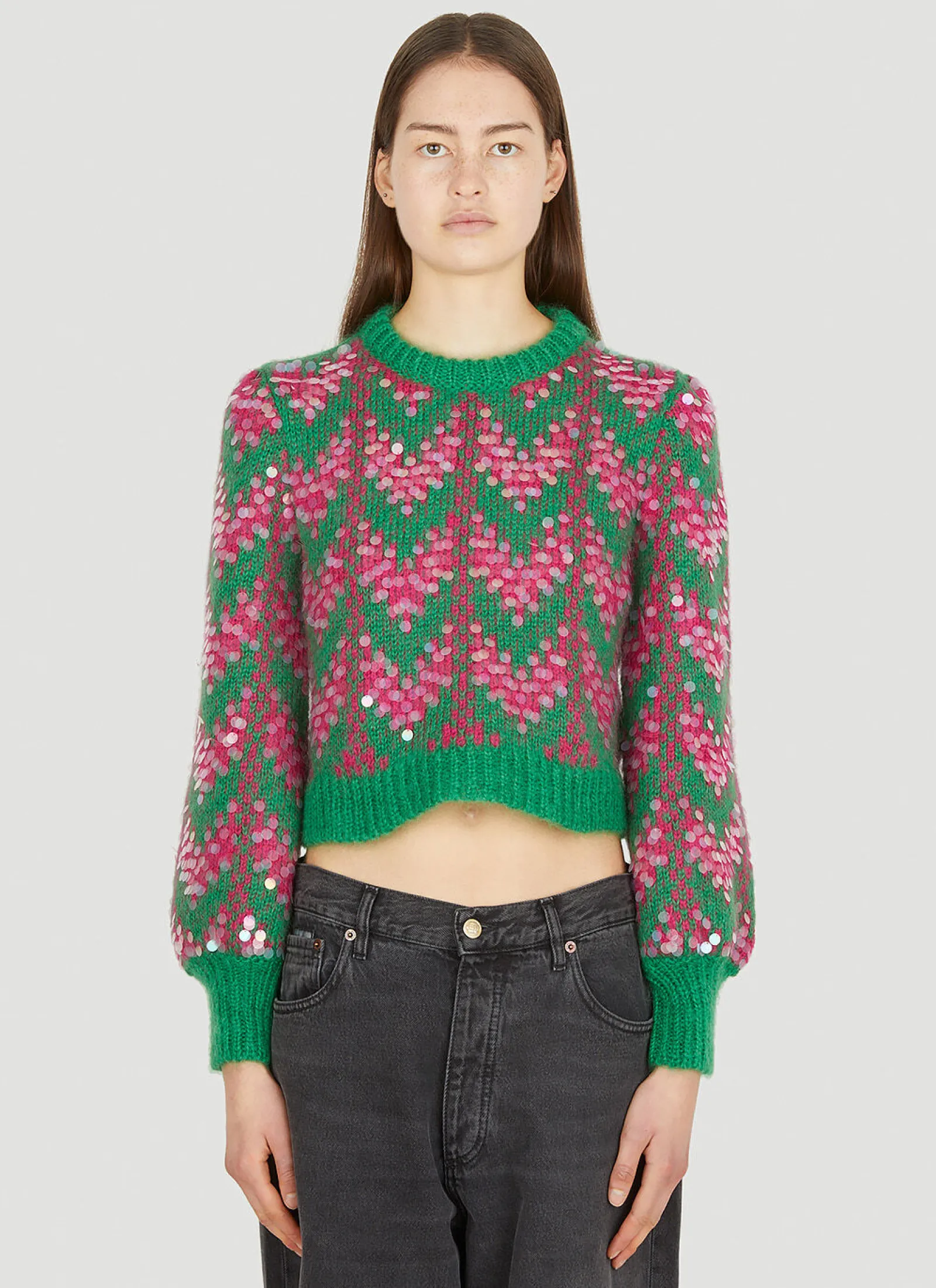 Chevron Sequin Sweater>Gucci Outlet