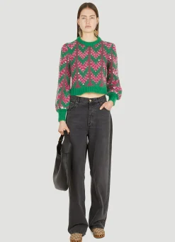 Chevron Sequin Sweater>Gucci Outlet