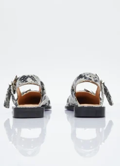 Chunky Buckle Ballerina Flats><noscript><img width=