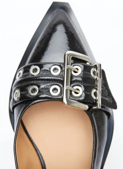 Chunky Buckle Ballerina Flats></noscript>GANNI Sale