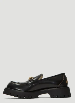 Chunky Lug Sole Loafers><noscript><img width=