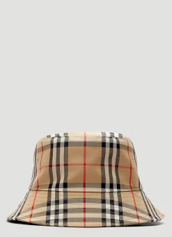Men Burberry Hats^Classic Check Bucket Hat In