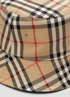 Men Burberry Hats^Classic Check Bucket Hat In