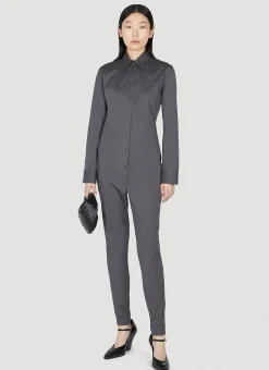 Classic Collar Jumpsuit>Prada Sale
