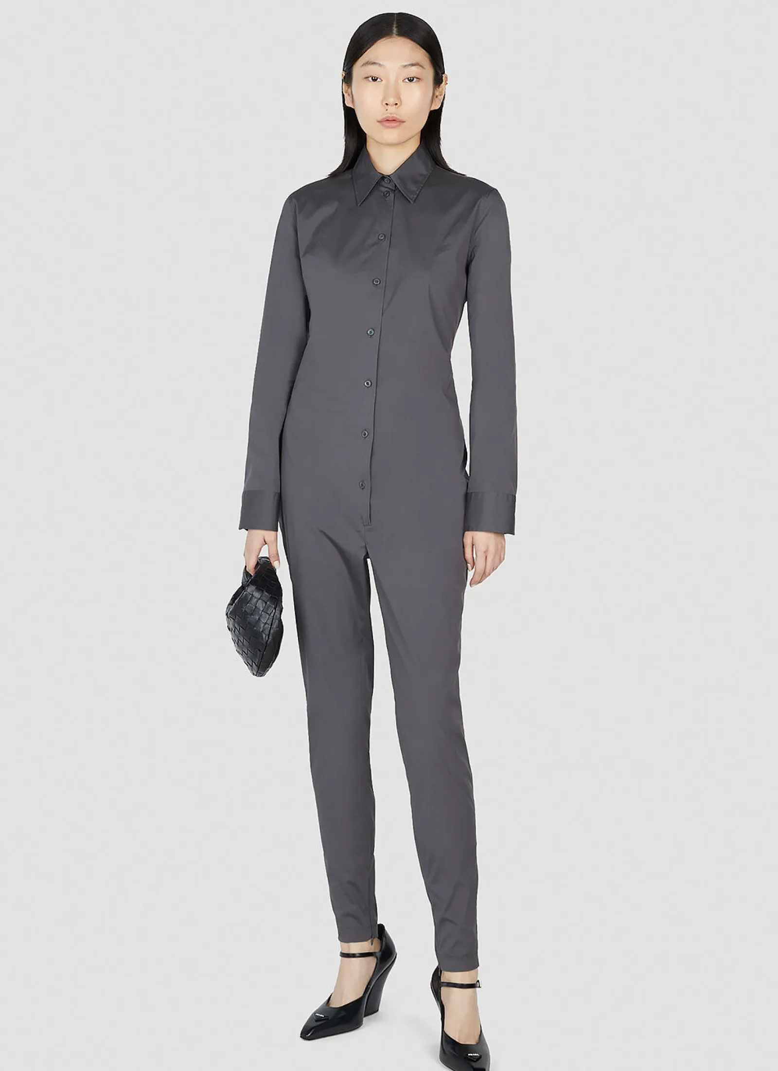 Classic Collar Jumpsuit>Prada Sale