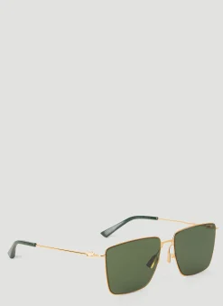 Men Bottega Veneta Sunglasses^Classic Metal Square Sunglasses
