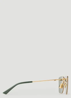 Men Bottega Veneta Sunglasses^Classic Metal Square Sunglasses