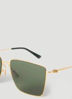 Men Bottega Veneta Sunglasses^Classic Metal Square Sunglasses