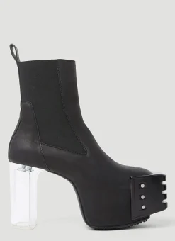 Men Rick Owens Boots^Clear Heel Boots